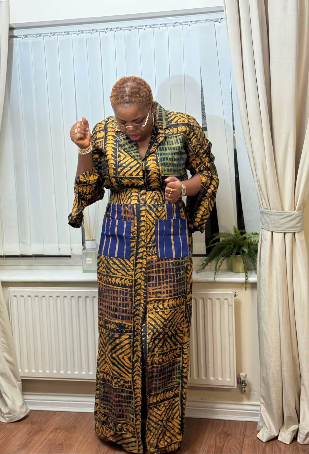 CUSTOM ADIRE BLEZER DRESS