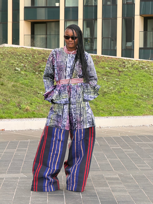 CUSTOM ADIRE DETACHABLE JUMPSUIT