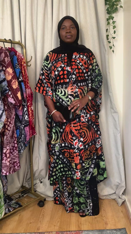 2PC COTTON CREPE ADIRE SET