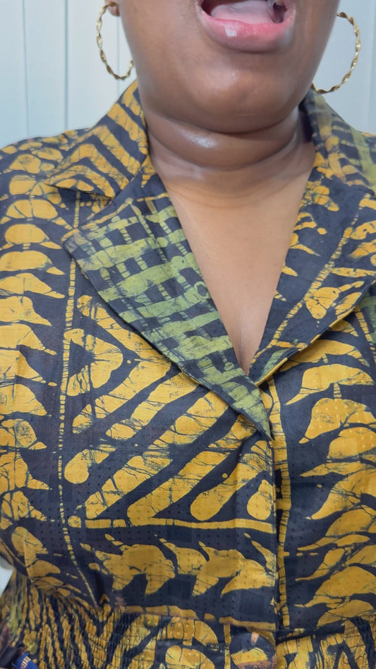 CUSTOM ADIRE BLEZER DRESS